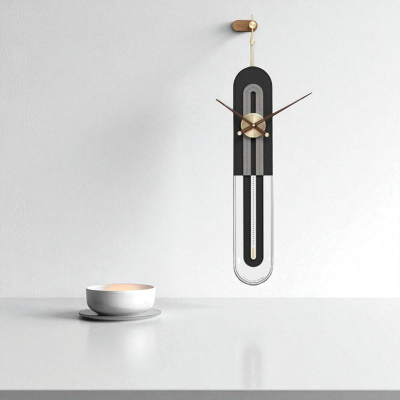 Sleek Long Monochrome Wall Clock – 50×7 Inch – Elegant Linear Design for Contemporary Decor