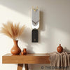 Artistic Deer Horn Wall Clock – 30×7 CM – Designer Nordic Wall Accent with Black Arch Frame