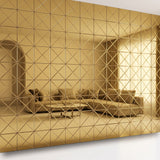 Gold mirror glass mosaic wall tiles at The Dekor Art - studio white | The Dekor Art