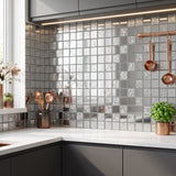 Silver Diamond Bevel Glass Mosaic Wall Tile - lifestyle-2 | The Dekor Art